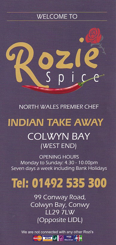 Rozi's Indian in Colwyn Bay LL29